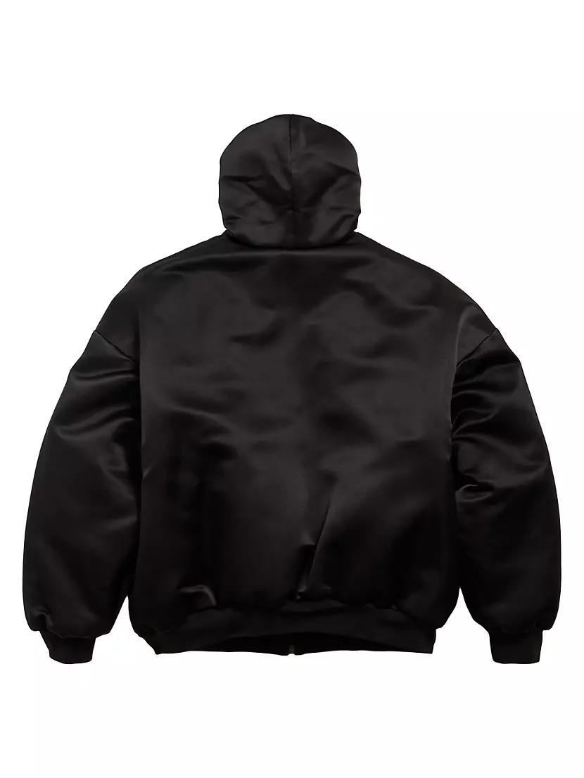 Padded Zip-Up Hoodie Product Image