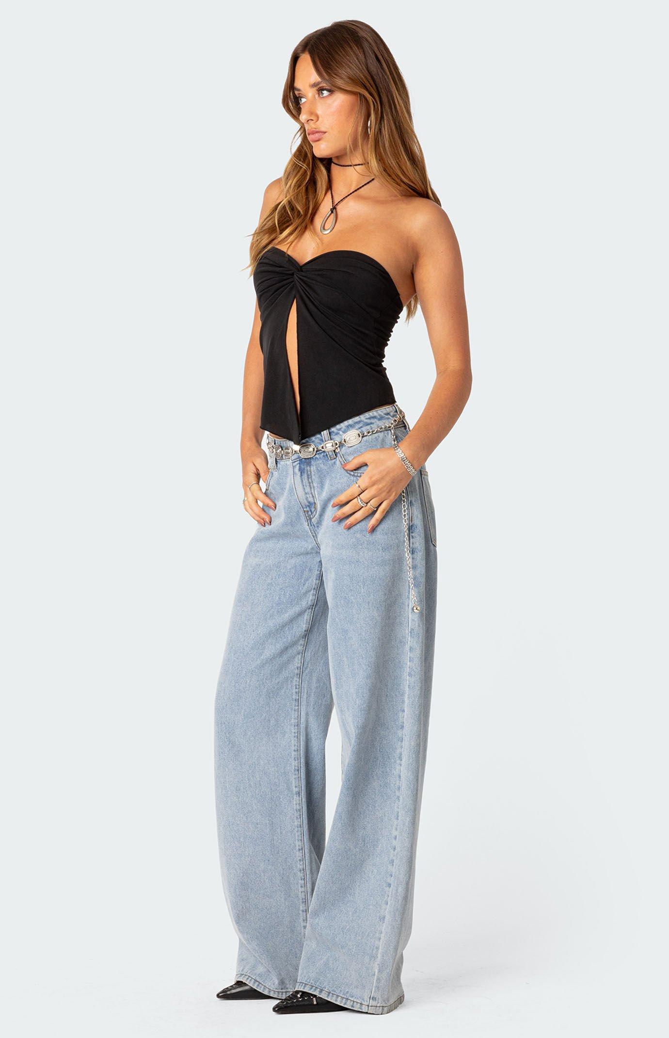 Edikted Women's Twisted Split Front Tube Top Product Image