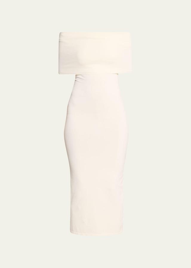 Off-Shoulder Body-Con Midi Dress Product Image