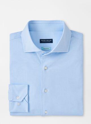 Peter Millar Mens Magnus Excursionist Flex Sport Shirt | Color: Blue Frost | Size: XXL Product Image