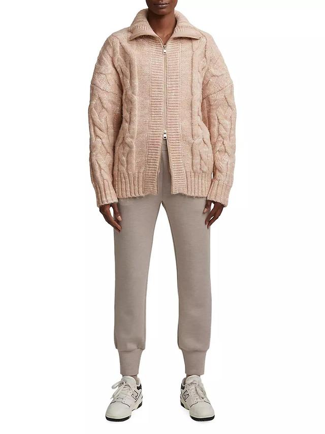 Aida Jumbo Cable-Knit Jacket Product Image