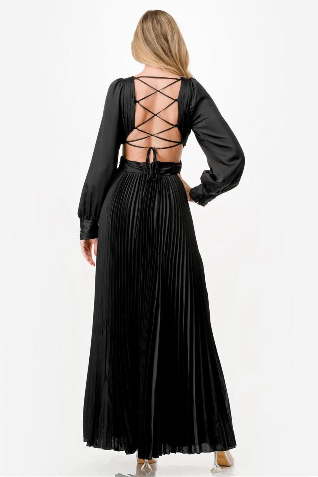 Pleated Maxi Dress Product Image