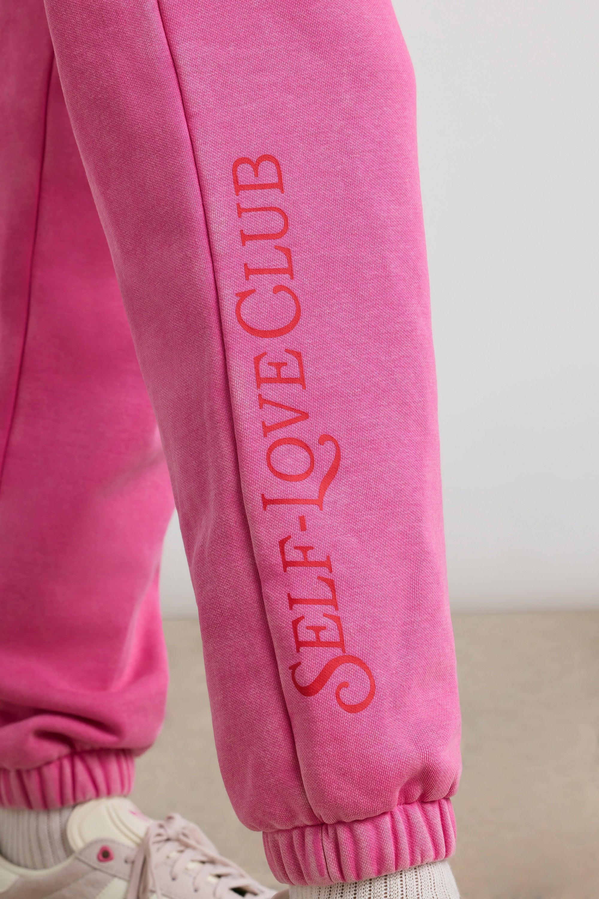 Oversized Joggers in Hot Pink Product Image