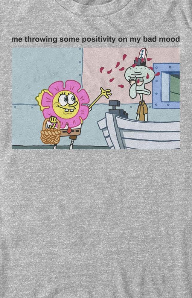 Women's SpongeBob Positivity Meme T-Shirt Product Image