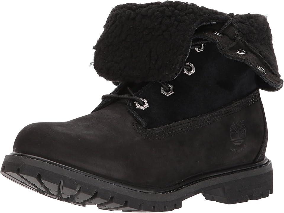 Timberland Authentics Teddy Fleece Fold-Down Nubuck) Women's Lace-up Boots Product Image