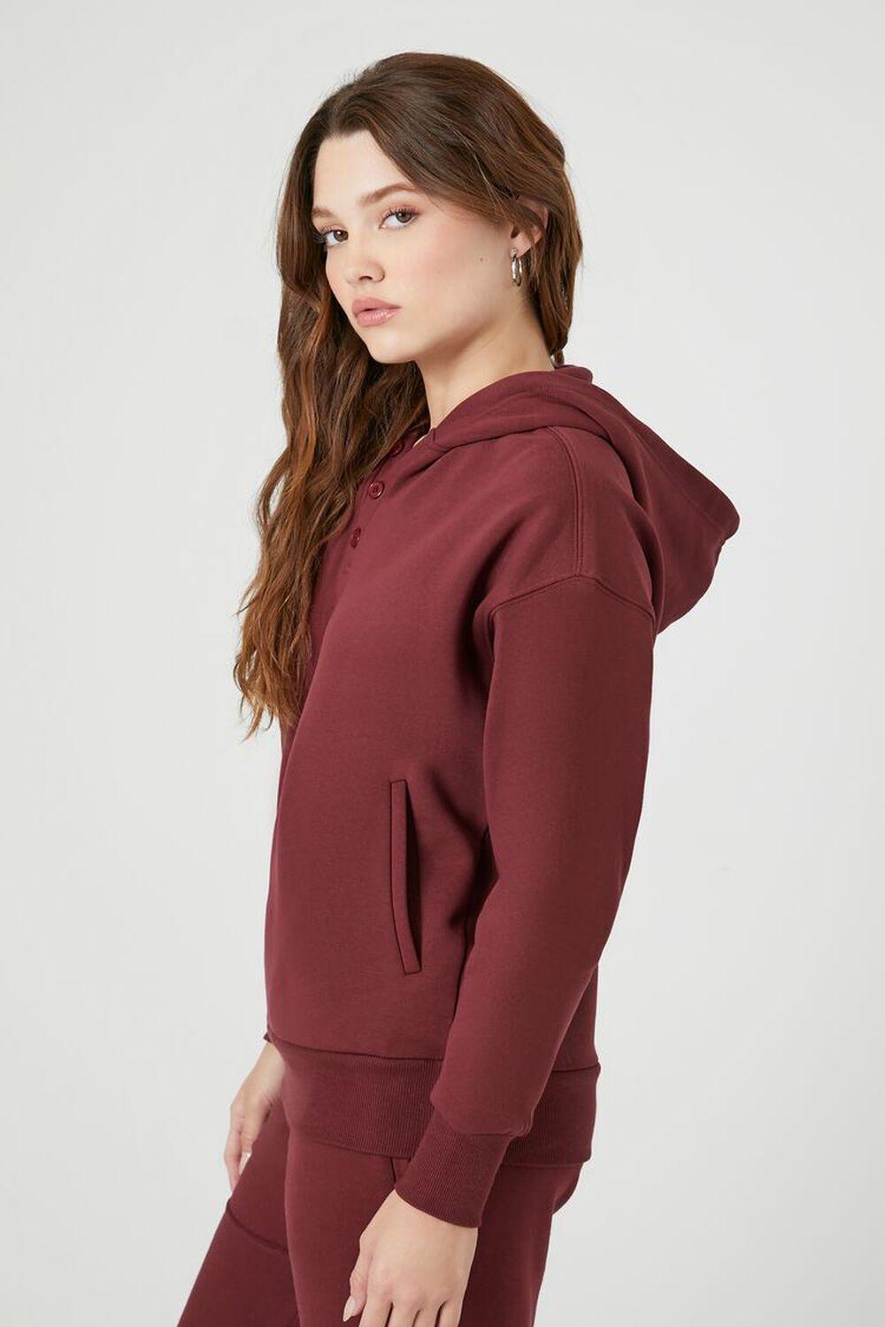 Drop-Sleeve Fleece Hoodie | Forever 21 Product Image