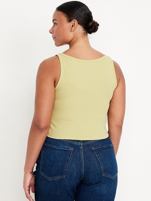 Ribbed Crop Tank Top Product Image