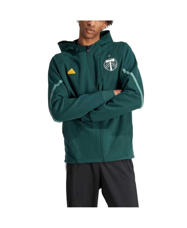 Mens adidas Green Portland Timbers 2024 Anthem Travel Full-Zip Jacket Product Image