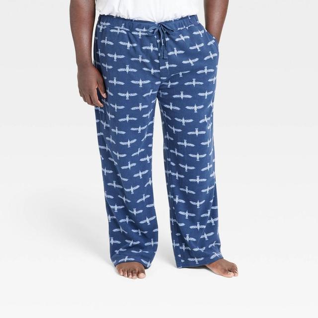 Mens Big & Tall Bird Print Microfleece Pajama Pants - Goodfellow & Co 4XLT Product Image