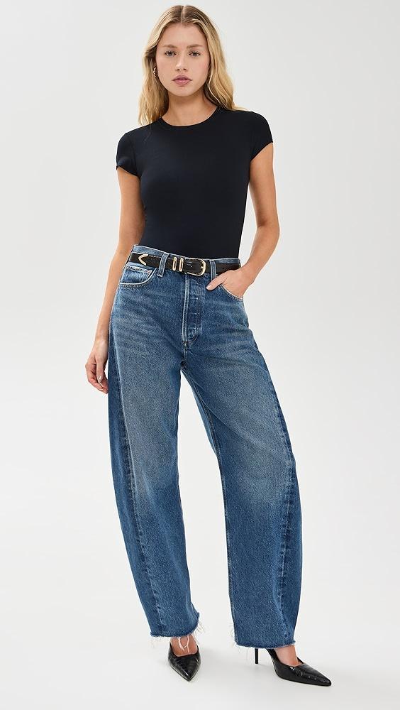 AGOLDE Luna High Rise Curved Taper Jeans | Shopbop Product Image