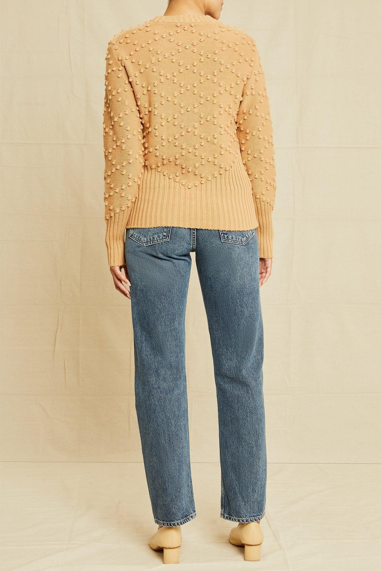 Cherie Organic Cotton Sweater - Tan - ReAmour Product Image