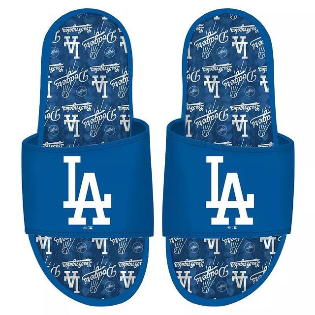 ISlide Los Angeles Dodgers Team Pattern Gel Slide Sandals, Mens Product Image