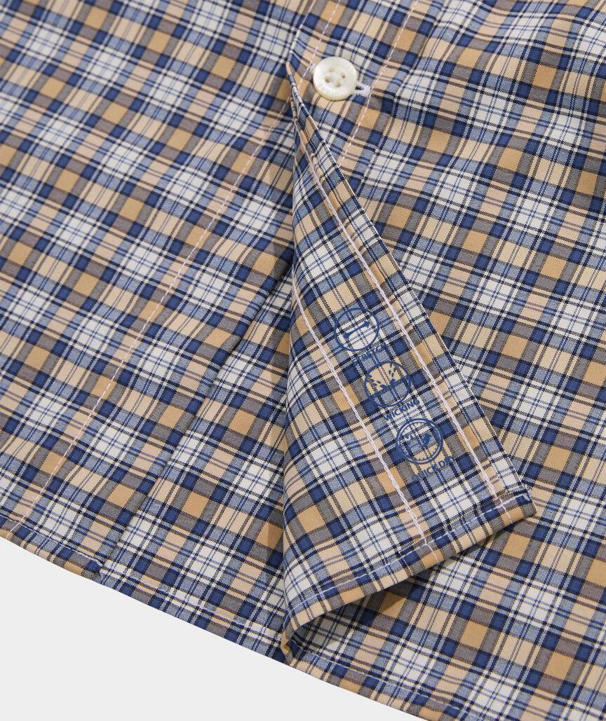 On-The-Go Nylon Plaid Shirt Product Image