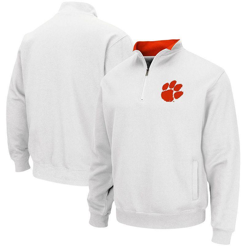 Mens White Clemson Tigers Tortugas Logo Quarter-Zip Pullover Jacket Product Image