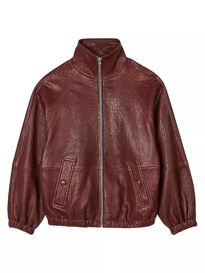 Oversized Leather Jacket Product Image