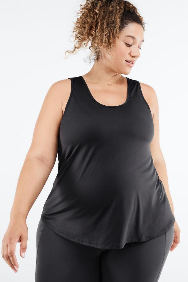 Fabletics Mariel Maternity Tank Womens black Size XXL Product Image