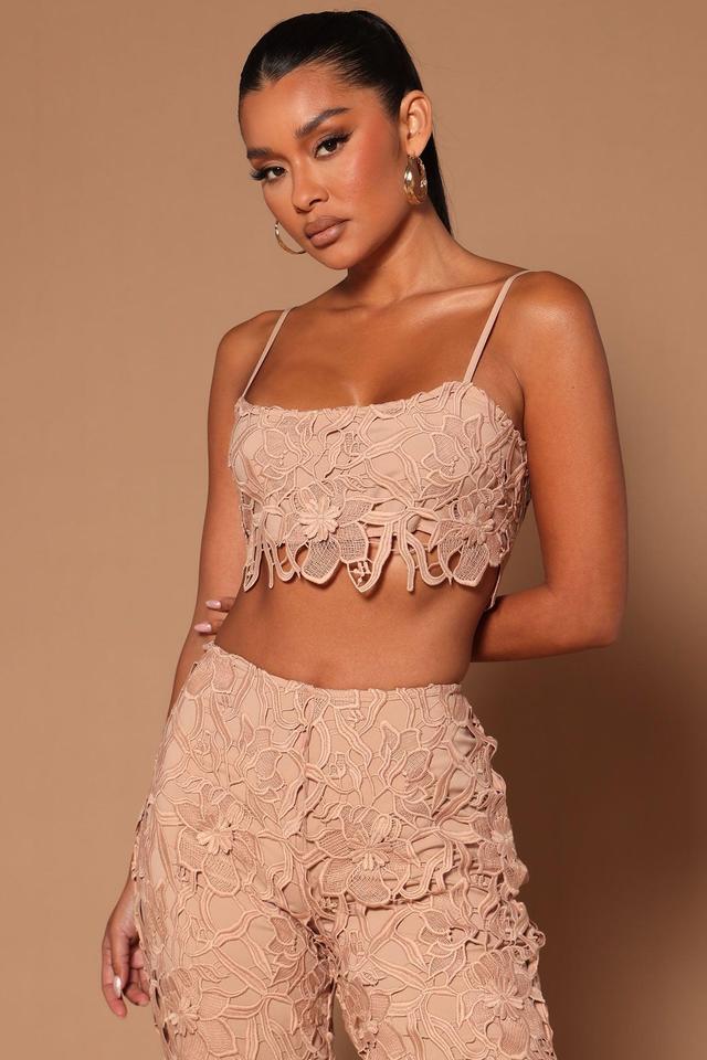 Lacey Crop Top - Nude Product Image