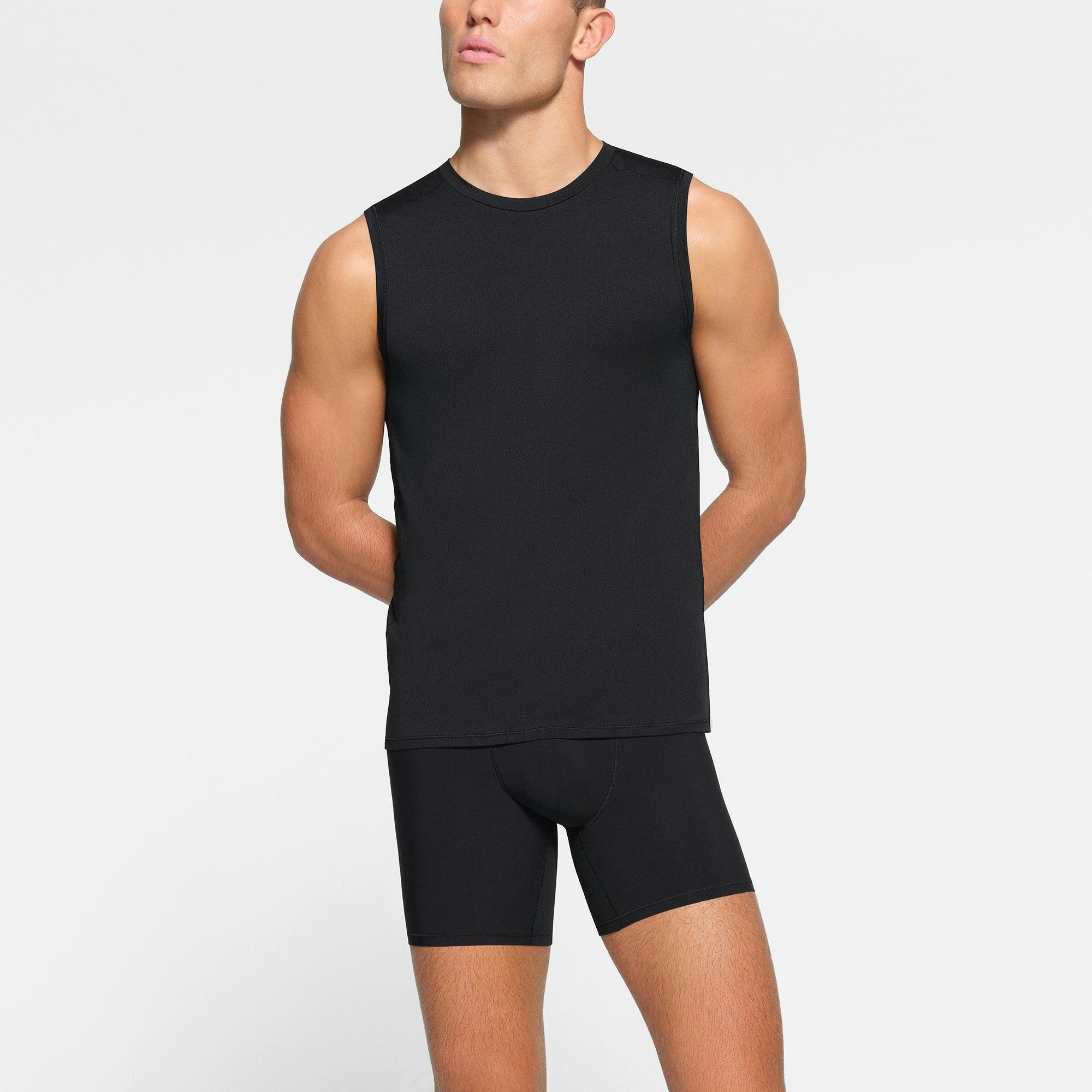 SKIMS SPORT MENS MUSCLE TANK | OBSIDIAN Product Image