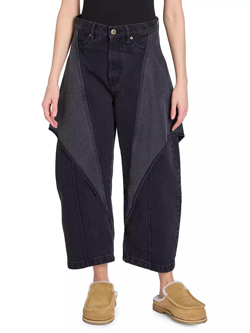 Crop Sculpted Mid-Rise Jeans Product Image