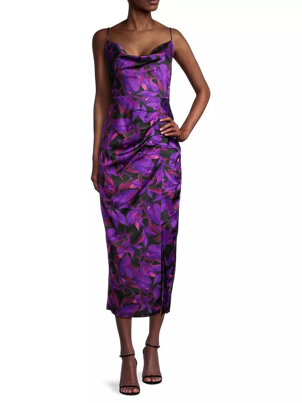 Lilliana Floral Satin Slipdress Product Image