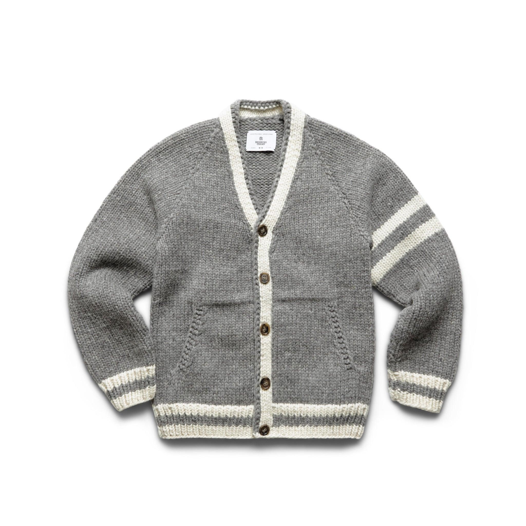 Handknit Collegiate Sweater Male Product Image