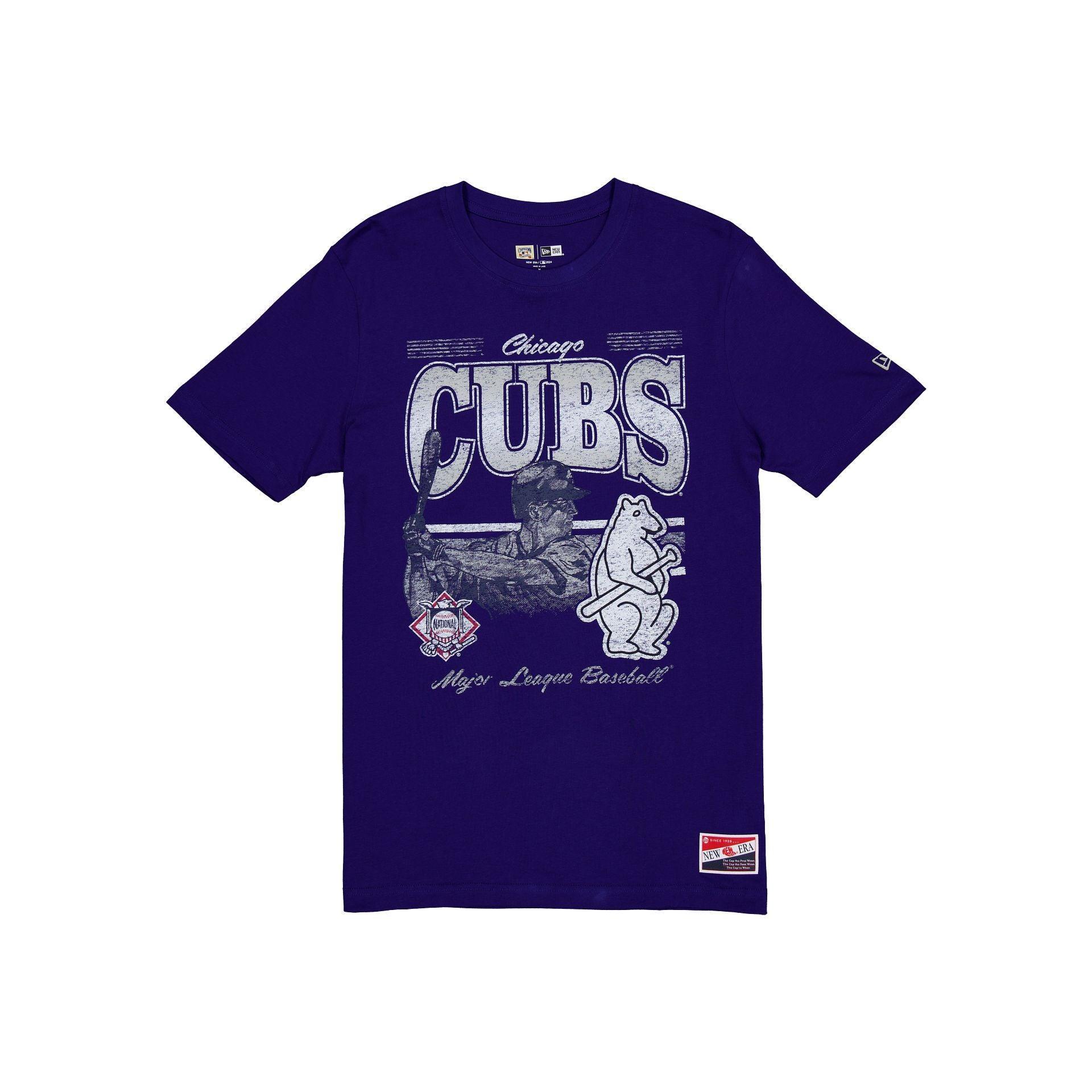 Chicago Cubs Throwback Distress T-Shirt Male Product Image