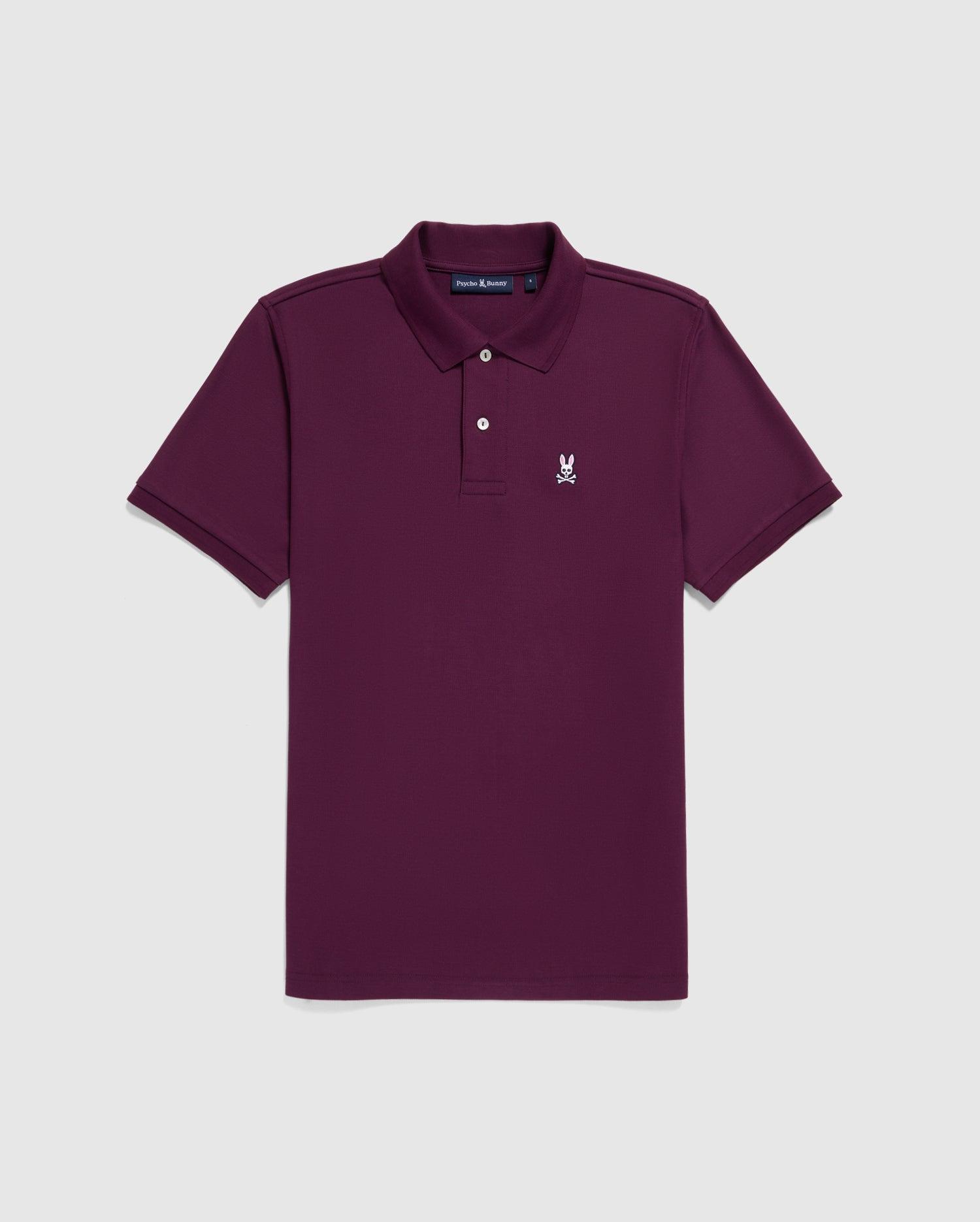 Psycho Bunny Men's Classic Pique Polo 572 POTENT PURPLE Product Image