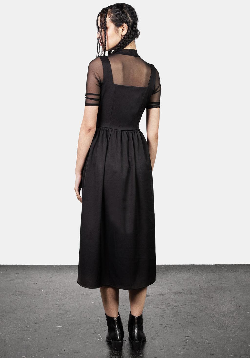 Belladonna Wrap Suspender Midi Dress Product Image