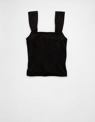 AE Cropped Square-Neck Tank Top Product Image