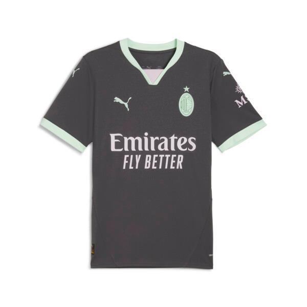 PUMA AC Milan 24/25 Men's Replica Third Soccer Jersey in Shadow Grey/Fresh Mint Product Image