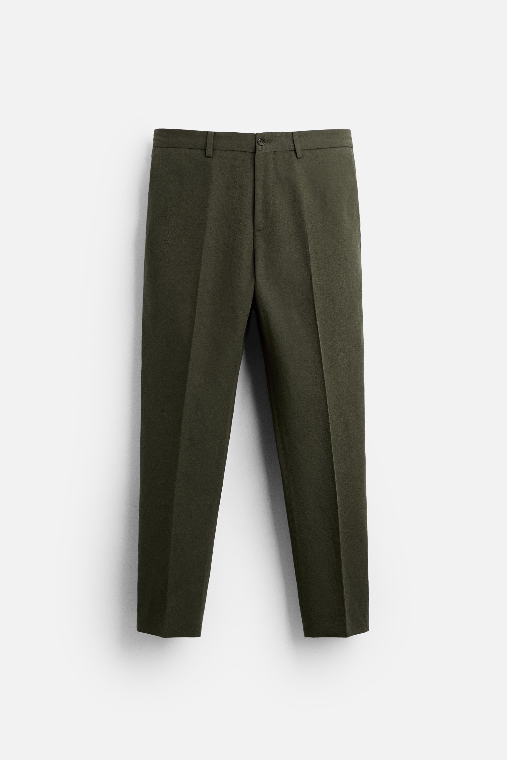 COTTON - LINEN SUIT PANTS Product Image