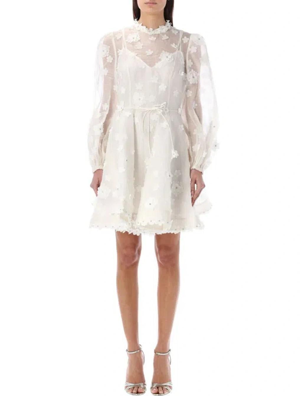 Matchmaker Lift Off Organza Minidress In White product image