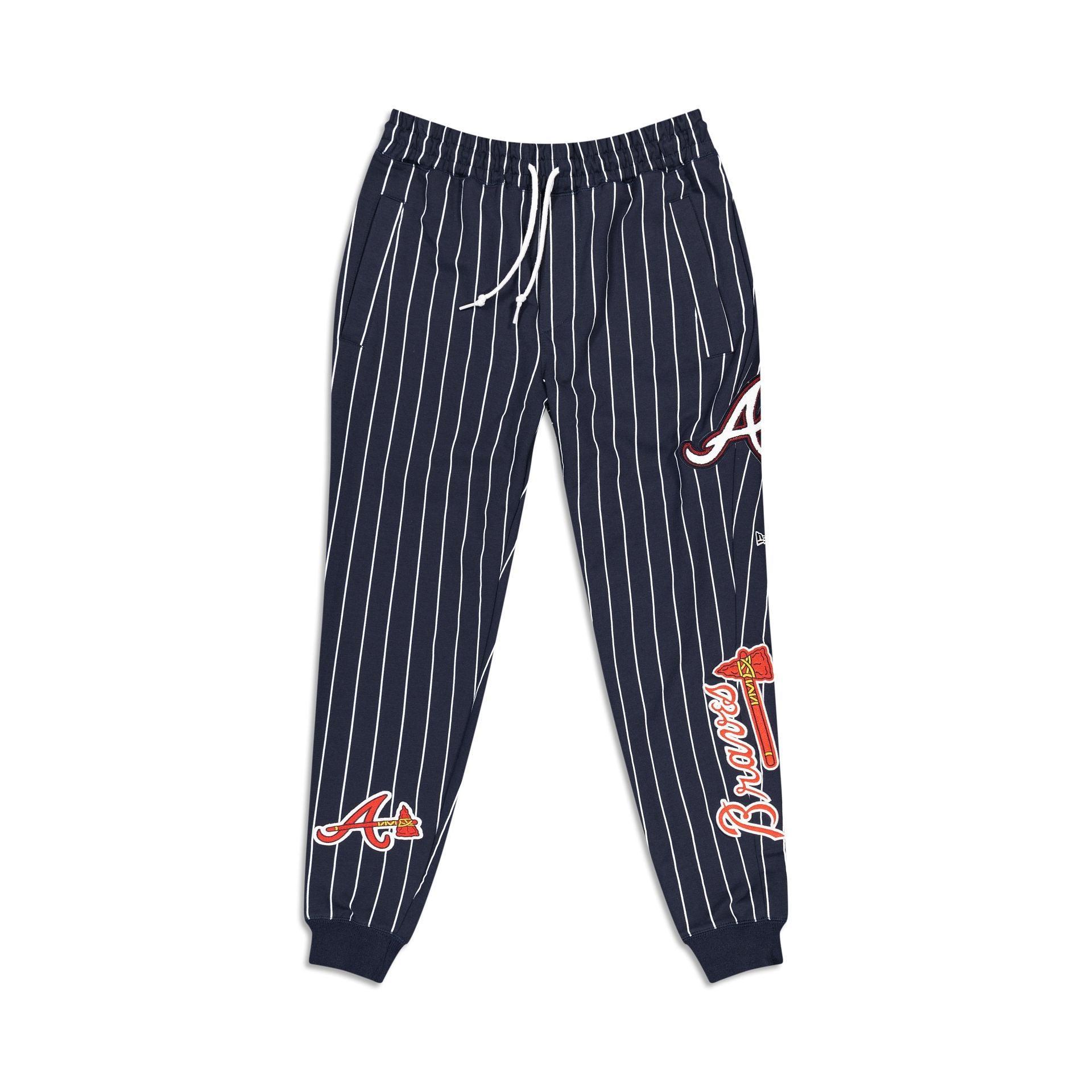 Atlanta Braves Logo Select Pinstripe Jogger Male Product Image