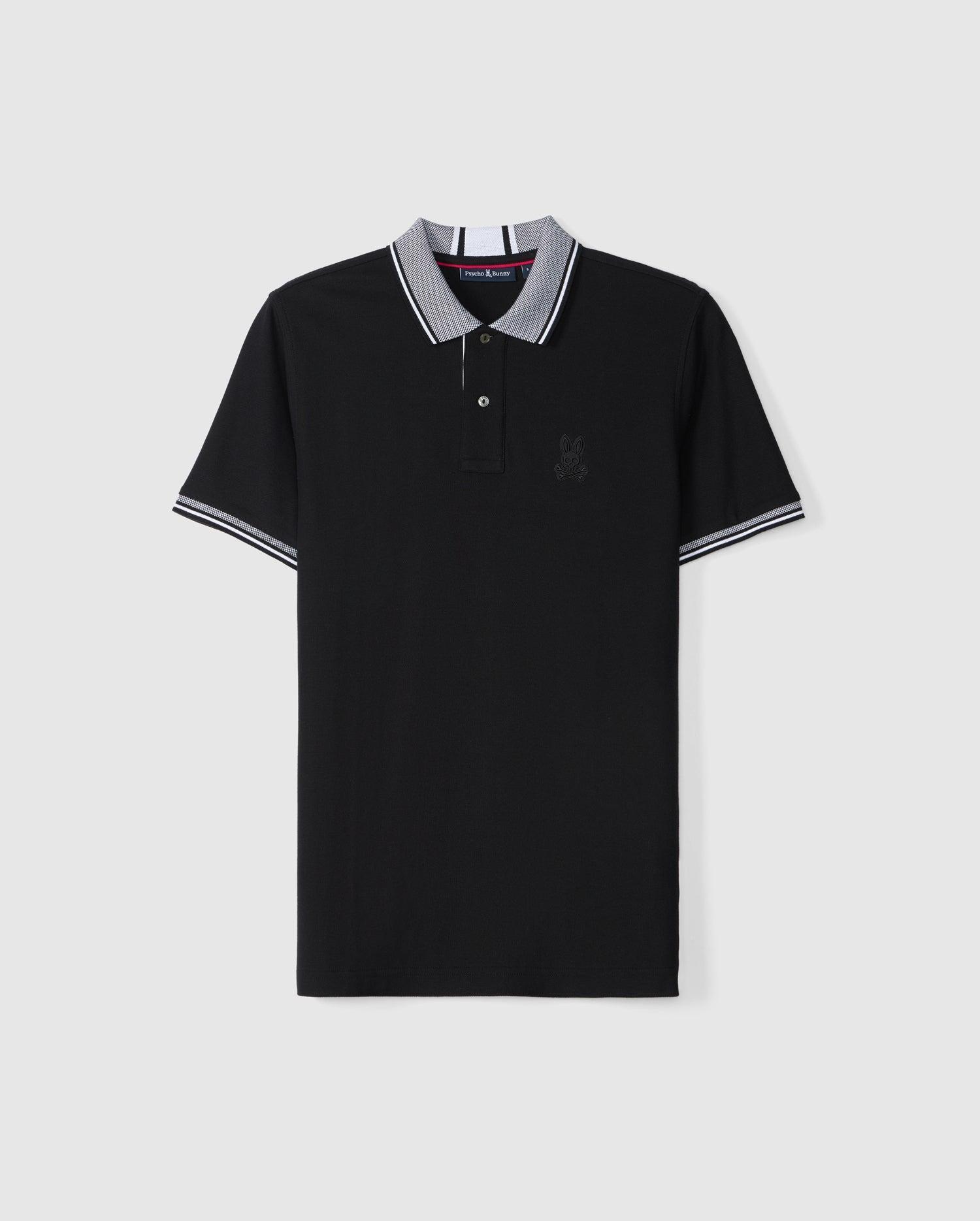 Mens Malton Pique Polo Shirt 001 BLACK / XXL Product Image