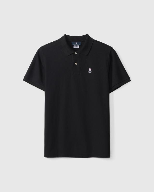 Mens Big And Tall Classic Pique Polo Shirt 001 BLACK / 4XLT Product Image