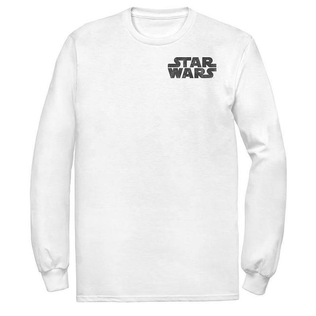 Mens Star Wars Black Out Classic Logo Vintage Tee Product Image