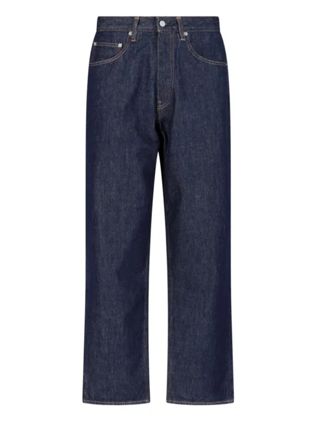 AURALEE Wide Leg Jeans In Blue Product Image