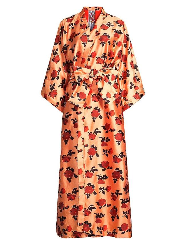 Floral Maxi Wrap Dress Product Image