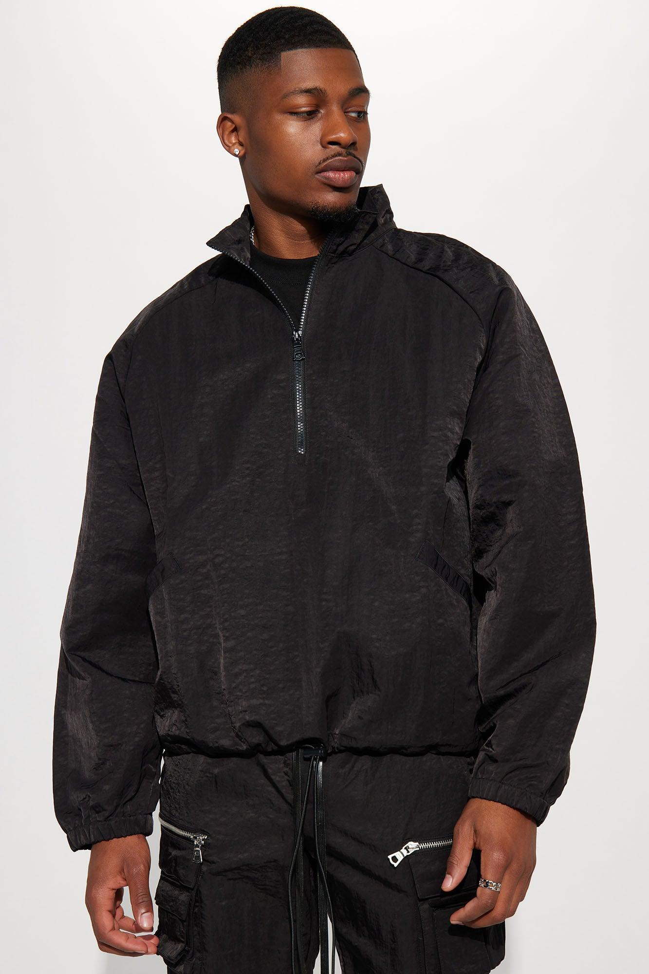 As It Was Nylon Anorak Jacket - Black Product Image