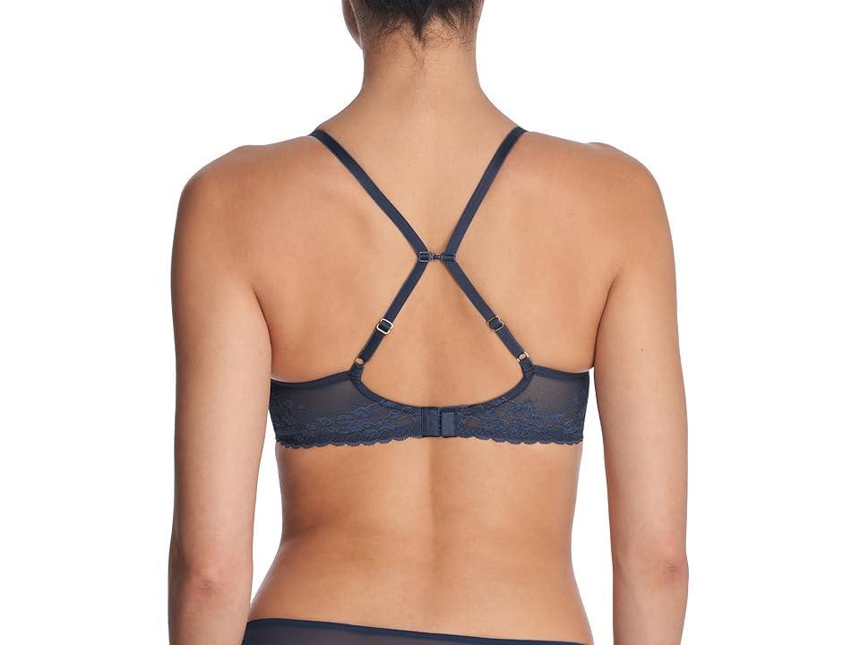 Natori Cherry Blossom Convertible Contour Underwire (Night Blue) Women's Bra Product Image