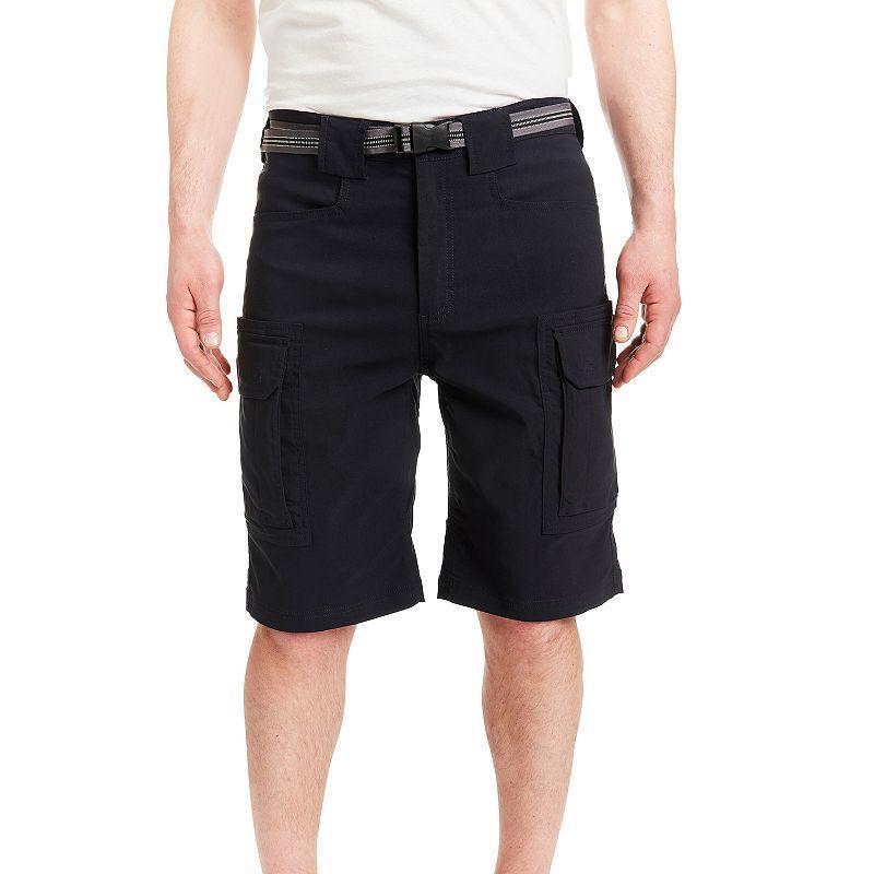 Mens Smiths Workwear Regular-Fit Stretch Performance Belted Cargo Shorts Green Product Image