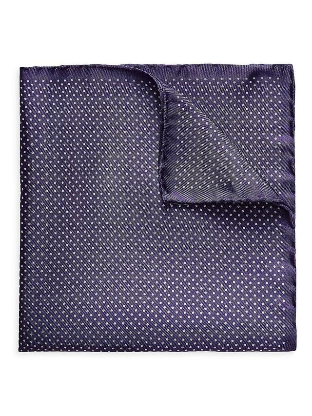 Mens Silk Polka Dot Pocket Square Product Image