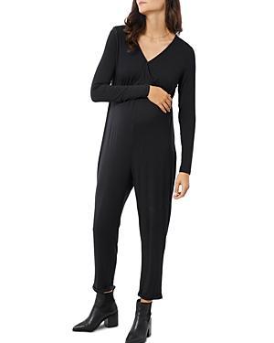 Womens Maternity Everywear Long Sleeve Jumpsuit Product Image