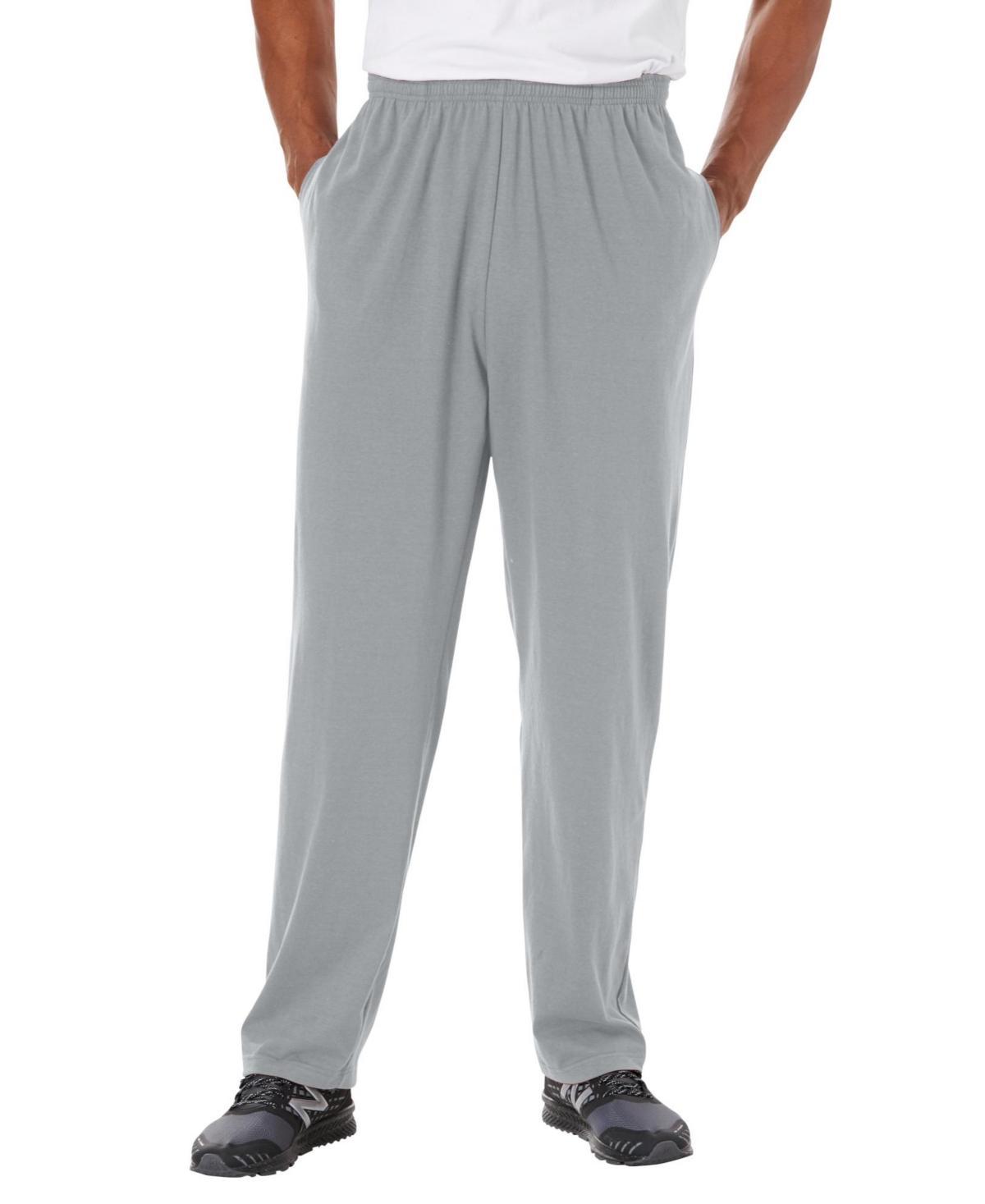 KingSize Mens Lightweight Jersey Open Bottom Sweatpants Product Image