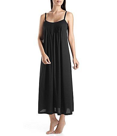 Hanro Juliet Knit Sleeveless Scoop Neck Long Cotton Nightgown Product Image