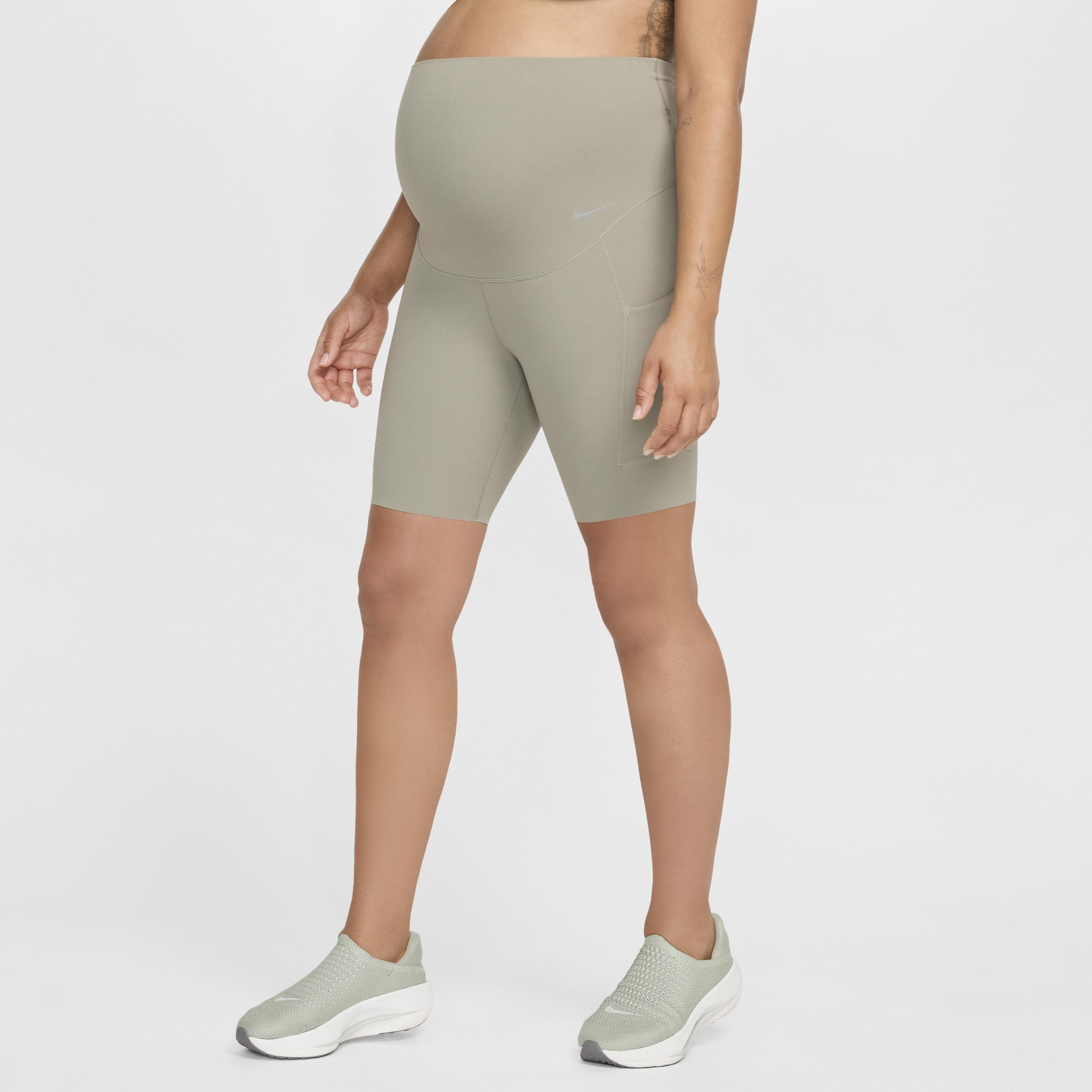 Nike Women's Zenvy (M) Gentle-Support High-Waisted 8" Biker Shorts with Pockets (Maternity) Product Image