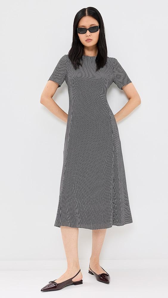 Theory Short Sleeve Flare Midi Dress | Shopbop Product Image