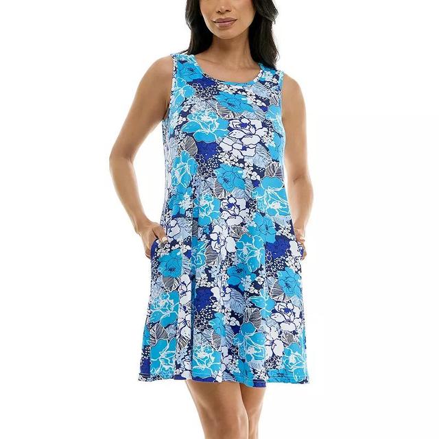 Womens Nina Leonard Sleeveless Trapeze Dress Product Image