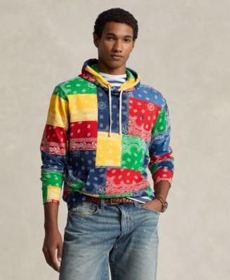 Men's Patchwork-Print Spa Terry Hoodie Product Image