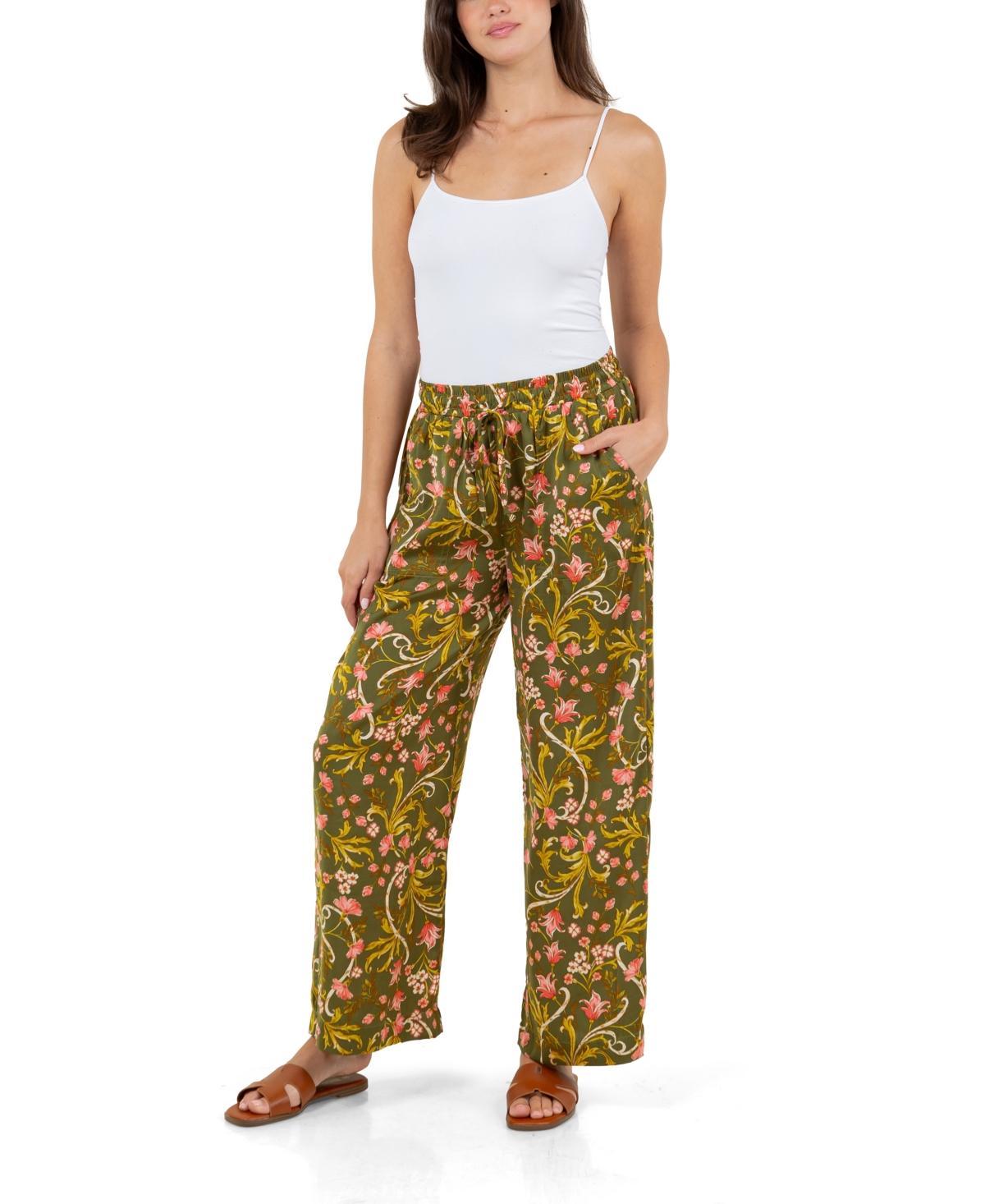 Fever Womens Print Drawstring Pant Product Image